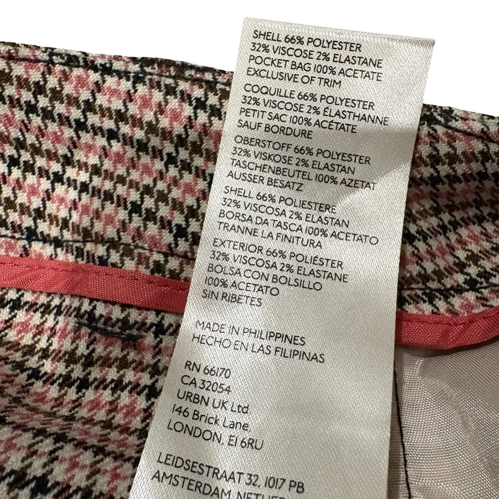 Maeve Anthropologie The Avery Pleated Wide-Leg Trousers: Plaid Edition, Sz 12 - Picture 11 of 13